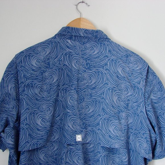 Vineyard Vines Harbor Shirt Surf No Turf Short Sleeve Fish Print Button Down XL - Picture 14 of 16